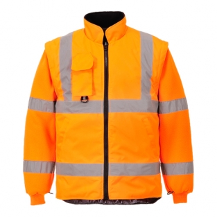 Hi-Vis 7-in-1 Verkeersjack, GO/RT