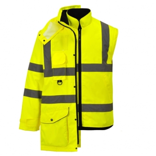 Hi-Vis 7-in-1 Verkeersjack