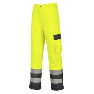 Hi-Vis Tweekleuren Broek - Gevoerd