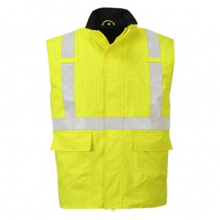 Bizflame Regen HiVis Antistatische FR Bodywarmer