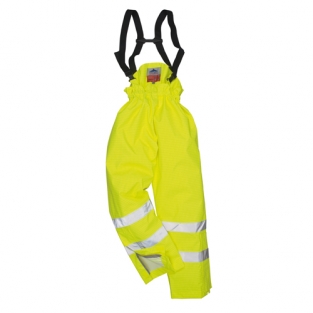 Bizflame Gevoerde Regenbroek Hi-Vis Antistatisch FR