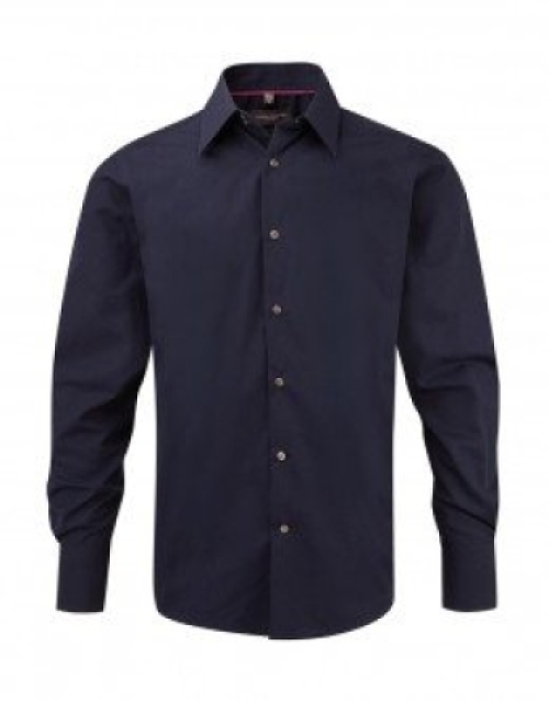 Russell Blouse Navy - Heren